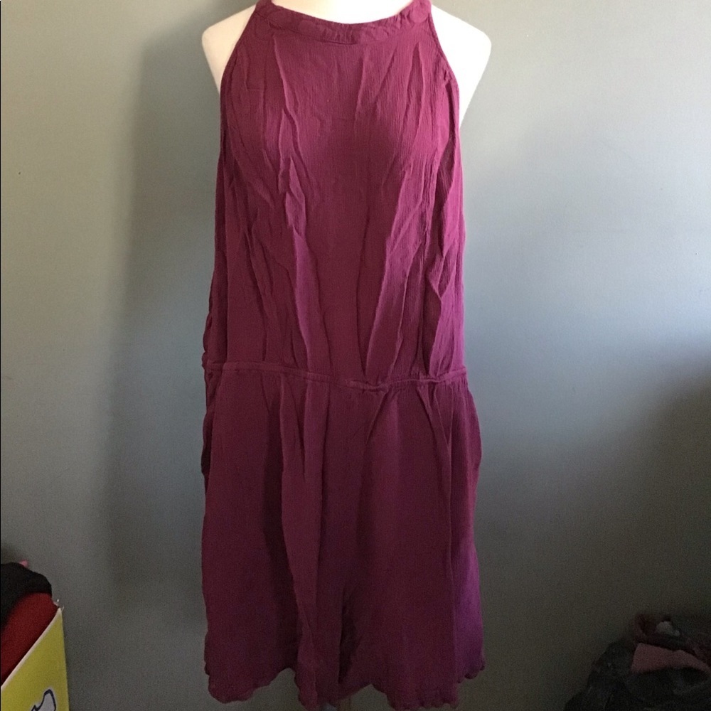 Love, Fire - XL romper with keyhole back.